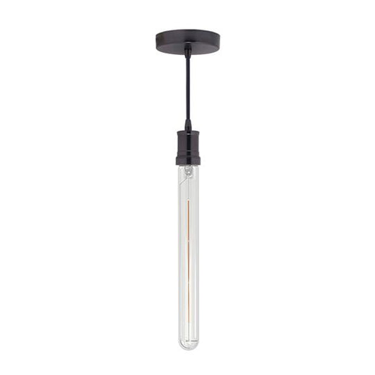 CONTEMPORARY GUNMETAL PENDANT W/ 4W LED T9 LONG 2700K FILAME