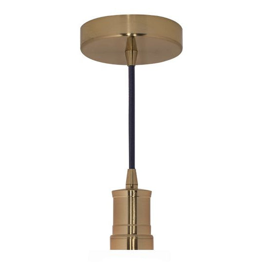 Bulbrite Contemporary Pendant - Warm Gold Socket and Canopy