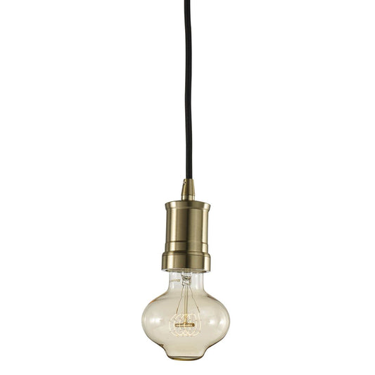 CONTEMPORARY WARM GOLD PENDANT W/ 40W BT27 NOSTALGIC LOOP E2