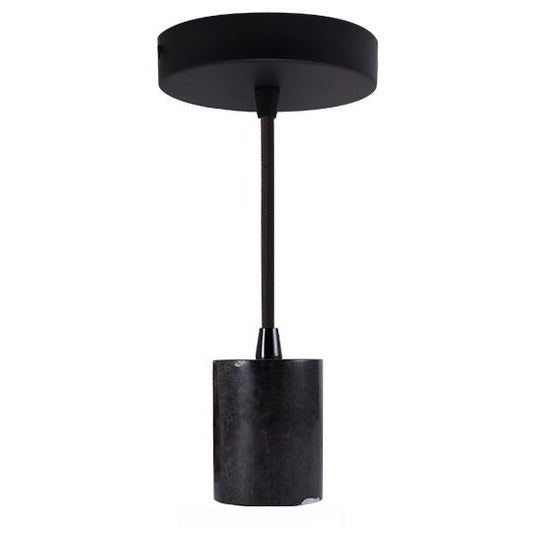 Bulbrite Natural Marble Pendant - Black Marble Pendant with