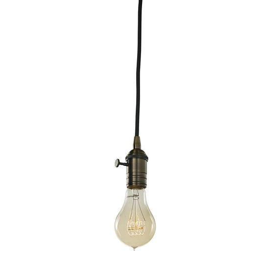 VINTAGE GUNMETALPENDANT W/ 40W T14 NOSTALGIC THREAD E26 120V