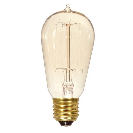60W Vintage ST19 - Medium Base - Clear - 120V