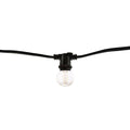 14' STRING LIGHT 10 SOCKETS KIT BLACK W/ LED 2W B11 CLEAR  E