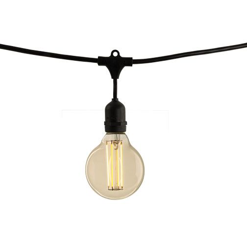 81001514' STRING LIGHT 10 SOCKETS KIT BLACK W/ LED 2W S14 CL