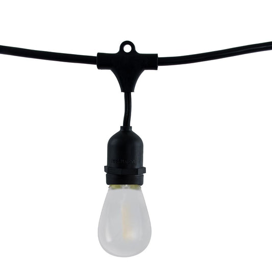 14' STRING LIGHT 10 SOCKETS KIT BLACK W/ LED 0.7W S14 FROST
