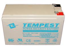 Tempest Battery 12v 7.5Ah AGM Valve Regulated Rechargable ba