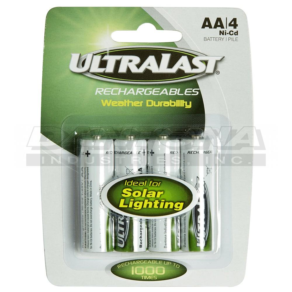Ultralast 1.2V 1000mAh AA NiCad Rechargeable 4Pak
