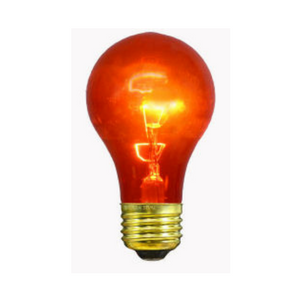 Sival A19 Party Bulbs, 25W - Various Colors Available - (Medium Base/E27), Clear, 25-Pack