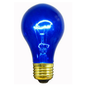 Sival A19 Party Bulbs, 25W - Various Colors Available - (Medium Base/E27), Transparent Amber, 25-Pack