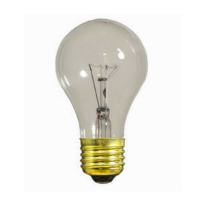 Sival A19 Party Bulbs, 25W - Various Colors Available - (Medium Base/E27), Transparent Red, 250-Pack