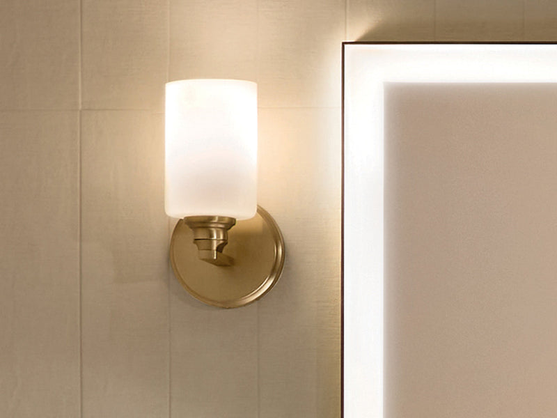 Kichler Gioe wall sconce with frosted glass