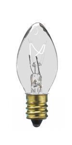 Sival C7 Christmas Bulb, 5W, Transparent Colors 0 Bulbs, 25-Pack