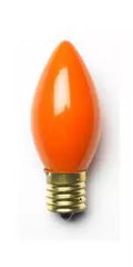 Sival 7C7OR C7 incandescent Christmas light bulb 7W E12 ceramic orange