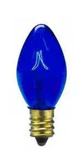 Sival 7C7TB C7 incandescent Christmas light bulb 7W E12 transparent blue