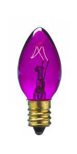 Sival C7 Christmas Bulb, 5W, Transparent Colors 0 Bulbs, 1000-Pack