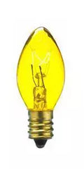 Sival 5C7TY C7 incandescent Christmas light bulb 5W E12 transparent yellow