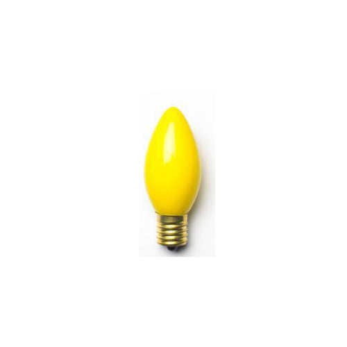Sival C7 Christmas Bulb, 7W, Ceramic (Opaque) Colors 0 Bulbs, Multi Opaque (B/G/O/R/W), 25-Pack