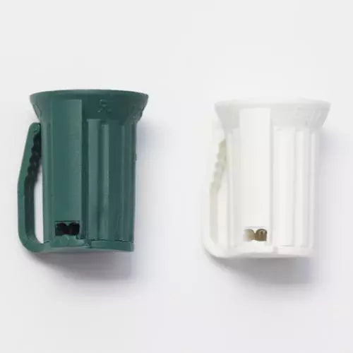 Socket and Cap C-9, white, UL, indoor/outdoor, SPT-2, interm