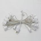 Sival C9 string light 25 ft green wire, E17 sockets 12 in spacing, view 2