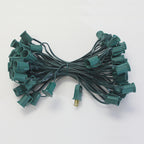 Sival C9 string light 50 ft white wire, E17 sockets 12 in spacing, view 4