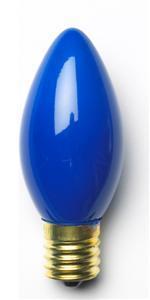 Sival C9 Christmas Bulb, 7W, Ceramic (Opaque) Colors 0 Bulbs, Ceramic Blue, 1000-Pack