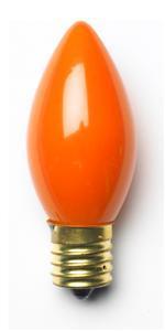 Sival C9 Christmas Bulb, 7W, Ceramic (Opaque) Colors 0 Bulbs, Ceramic White, 1000-Pack