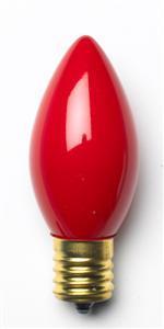 Sival C9 Christmas Bulb, 7W, Ceramic (Opaque) Colors 0 Bulbs, Ceramic Blue, 25-Pack