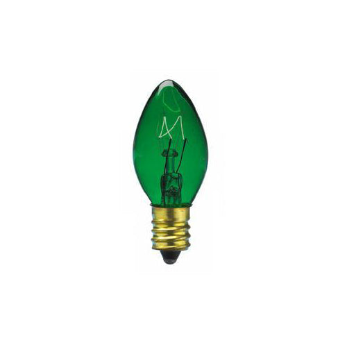 Sival C9 Christmas Bulb, 7W, Transparent Colors 0 Bulbs, 1000-Pack