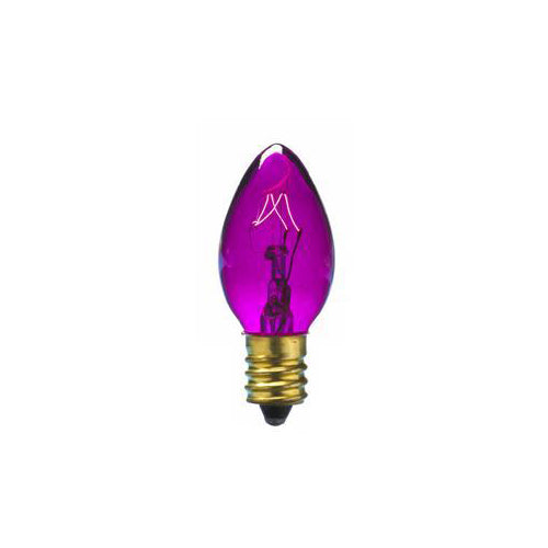 Sival C9 Christmas Bulb, 7W, Transparent Colors 0 Bulbs, 1000-Pack