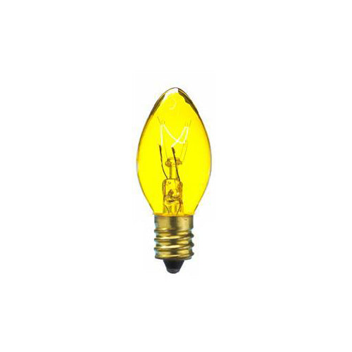 Sival C9 Christmas Bulb, 7W, Transparent Colors 0 Bulbs, 25-Pack