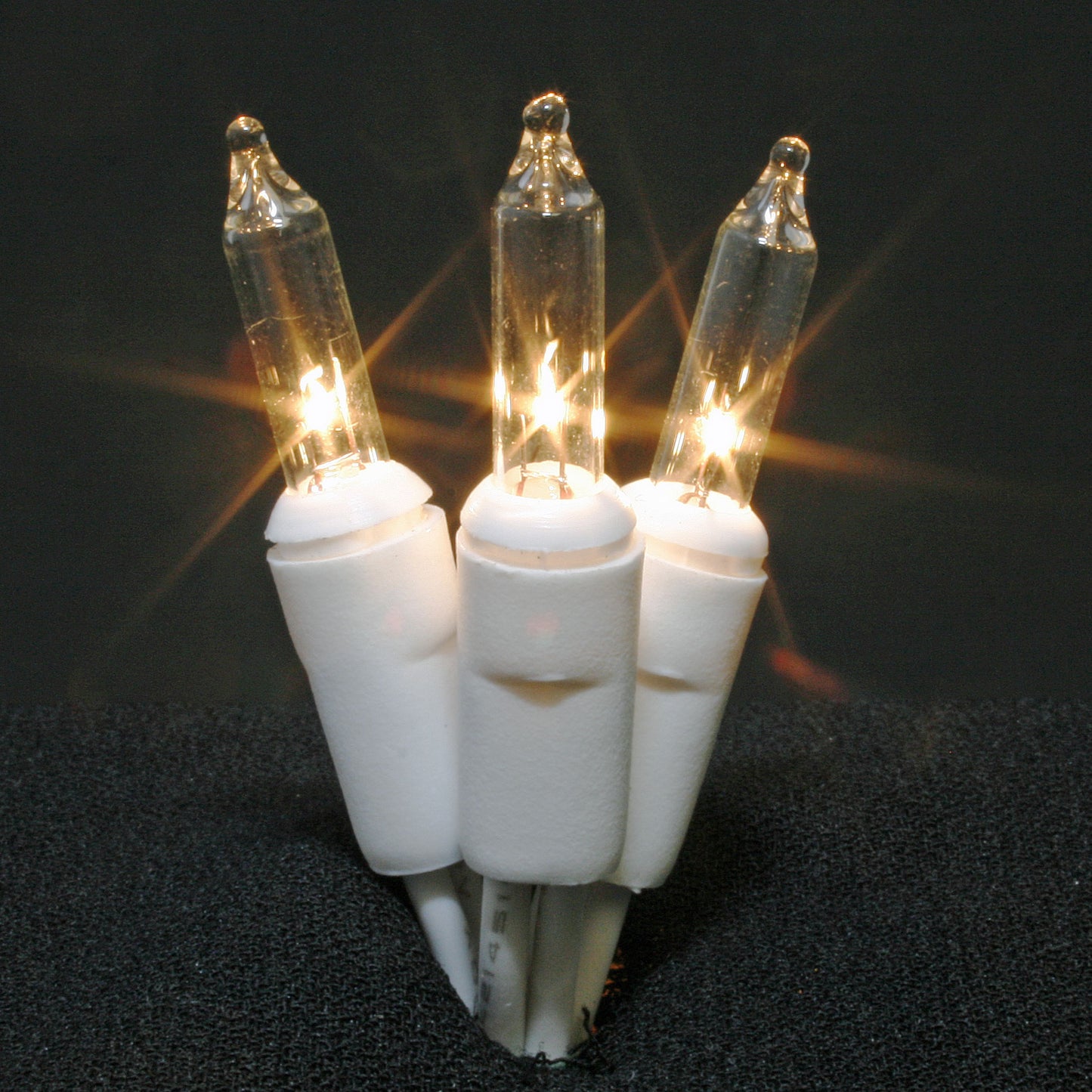 Sival Minilights with 20 Lights, 4" spacing - White Wire with Clear Bulbs (s), 50-String Pack