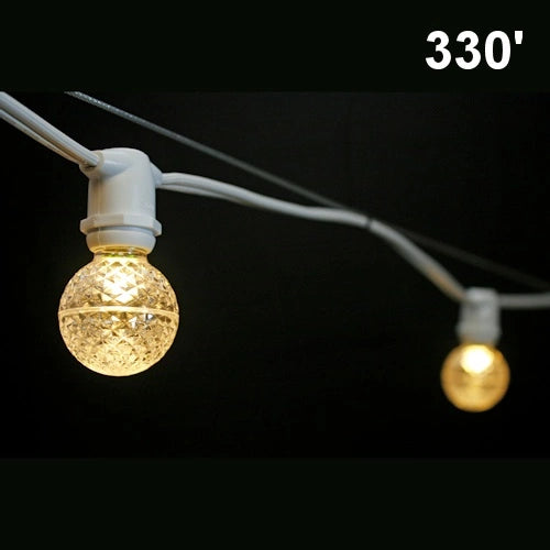 Heavy duty light string, 330', 264 interm. base in-line sock