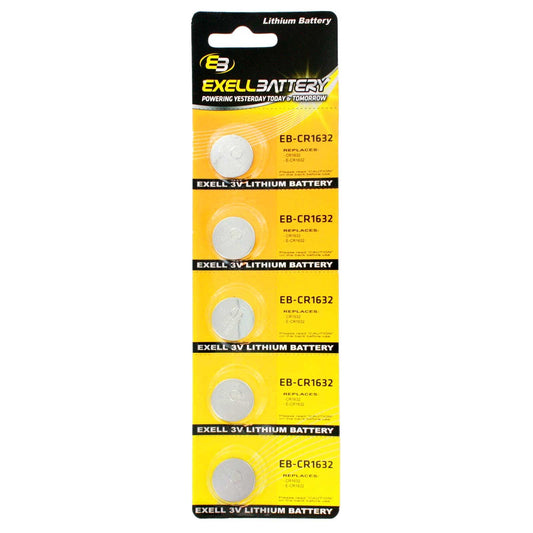 3V CR1632 LITHIUM COIN CELL 5 PACK