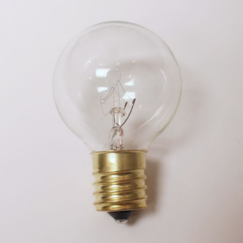 Sival G40 Globe Party Bulb, 7W, Clear - (Intermediate Base/E17), 25-Pack