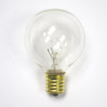 Sival G40 Globe Party Bulbs, 5W - Various Colors Available - (Candelabra Base/E12), Transparent Green, 500-Pack
