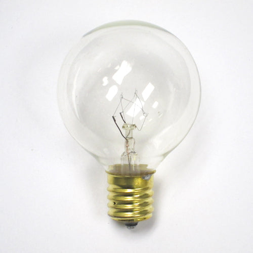 Sival G40 Globe Light String Set, 10 Lights, 10 ft, Green Wire - Clear Bulbs - (Candelabra Base/E12) Set(s), 1-Pack