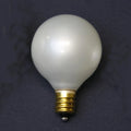 Sival G40 globe string light set 25-light green cord, pearl white bulbs, G40LSGWH