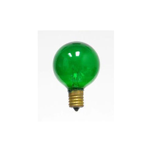 Sival G50 Globe Party Bulb, 7W - Various Colors Available - (Intermediate Base/E17), Transparent Yellow, 500-Pack