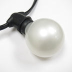 Sival G50 Globe Party Bulb, 7W, E17 Intermediate Base, Pearl White, 500-Pack