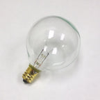 Sival G50 Globe Party Bulbs, 7W - Various Colors Available - (Candelabra Base/E12), Clear, 25-Pack