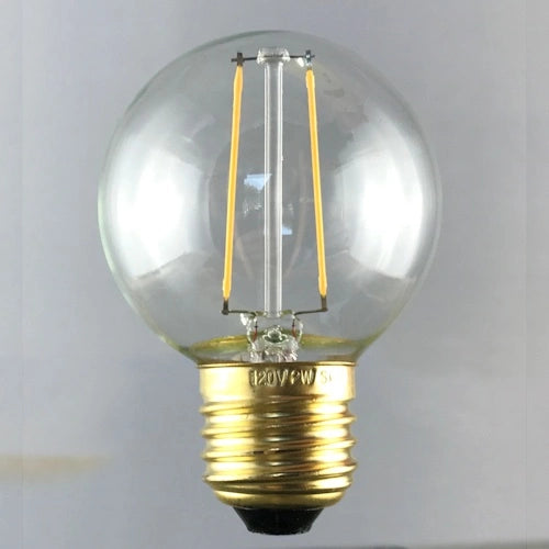 LED Filament Bulb, G50, 2200K, clear, glass, E27, 2W - (10 p
