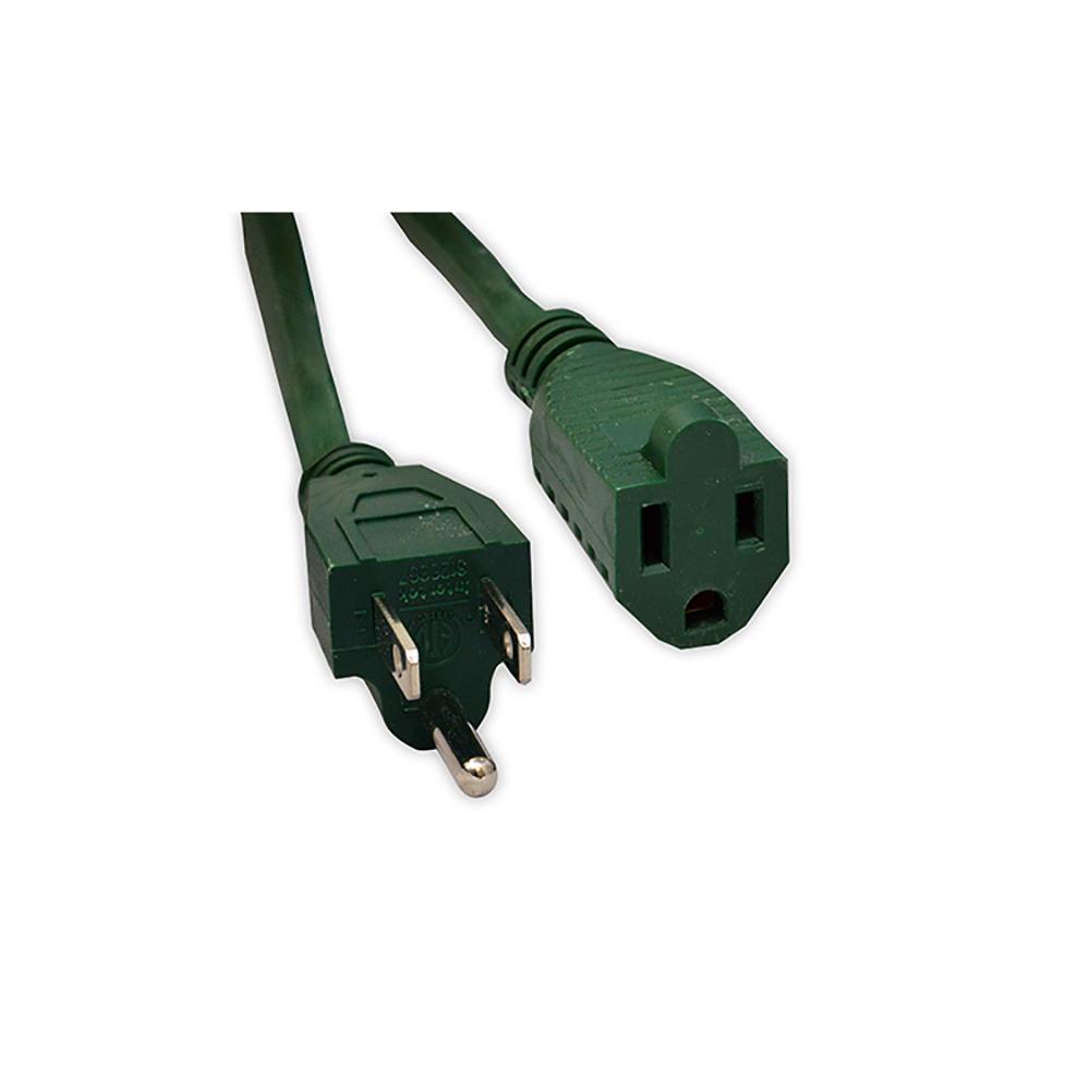 Sival 80' Outdoor Extension Cord, Green Wire Cord(s), 1-Pack