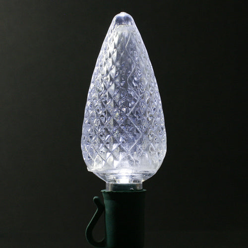 Sival LED 25LT C9 Light String - Green Wire (s), Multi Faceted (R/Y/O/B/G), 24-String Pack