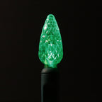 Sival LED 70-Light C6 "Strawberry" Light String, Green Wire, 1-Pack