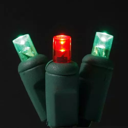 LED 70LT Polka Dot, 4" spacing, 23.7', green cord, UL, green