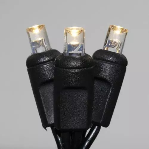 LED 70LT Polka Dot, 4" spacing, 23.7', BLACK cord, UL, warm