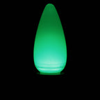 Sival LED C9 Opaque (Frosted) Smooth Plastic Christmas Light Bulb, 0.58W, Green, 25-Pack