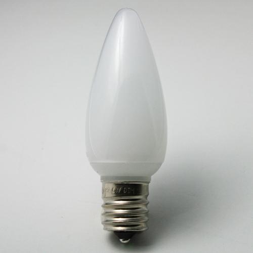 Sival LED C9 Opaque (Frosted) Smooth Plastic Christmas Light Bulb, 0.58W - Various Colors Available, Blue, 25-Pack