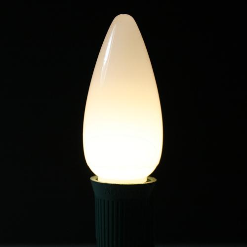 Sival LED C9 Opaque (Frosted) Smooth Plastic Christmas Light Bulb, 0.58W - Various Colors Available, Green, 500-Pack
