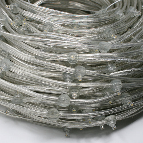 Sival LED Clip Light Spool, 330ft, Clear Wire with Warm White (2700K), 1-Pack